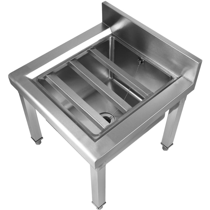 Janitorial Mop Sink Stainless Steel 500x500x550mm |  MS5050 Makfry