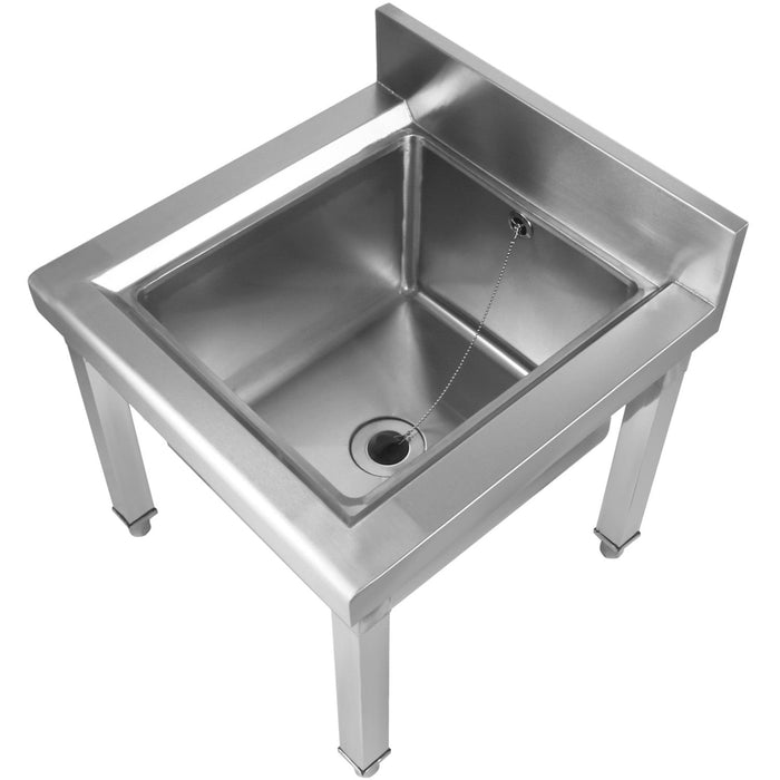 Janitorial Mop Sink Stainless Steel 500x500x550mm |  MS5050 Makfry