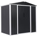 Metal Shed With Sliding Door &Amp; Zinc Frame Width 1950mm Depth 1230mm | Msa01 Makfry