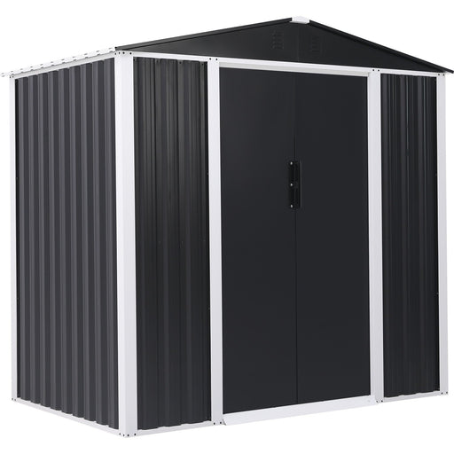B GRADE Metal Shed with Sliding door & Zinc Frame Width 1950mm Depth 1230mm  |  MSA01 B GRADE Makfry