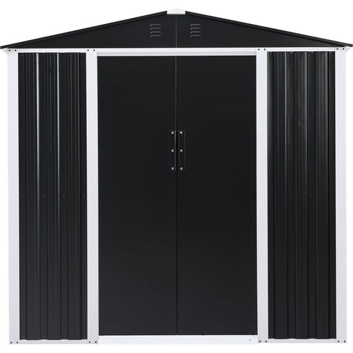 Metal Shed With Sliding Door &Amp; Zinc Frame Width 1950mm Depth 1230mm | Msa01 Makfry
