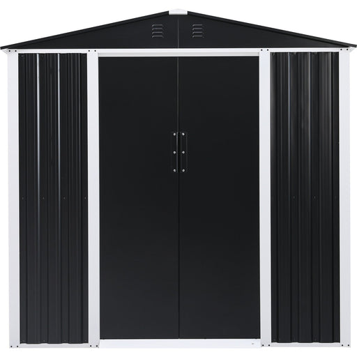 B GRADE Metal Shed with Sliding door & Zinc Frame Width 1950mm Depth 1230mm  |  MSA01 B GRADE Makfry