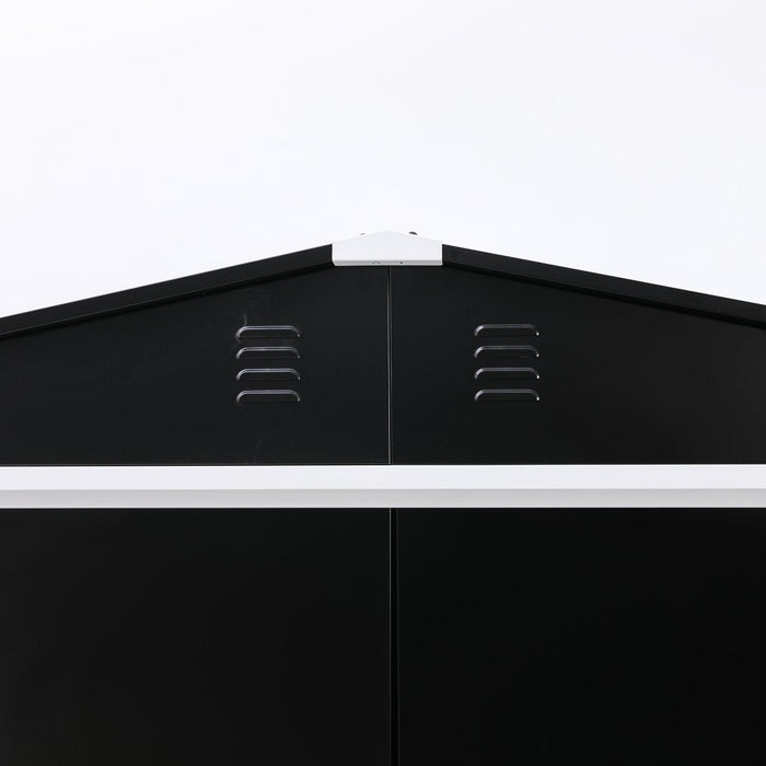 Metal Shed With Sliding Door &Amp; Zinc Frame Width 1950mm Depth 1230mm | Msa01 Makfry