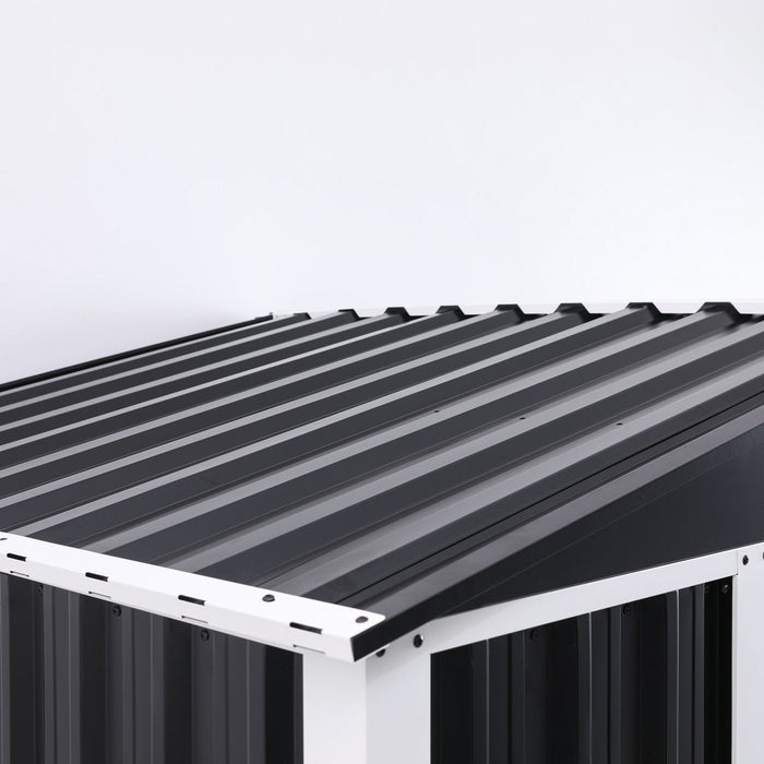 Metal Shed With Sliding Door &Amp; Zinc Frame Width 1950mm Depth 1230mm | Msa01 Makfry