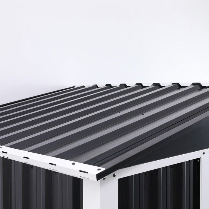 B GRADE Metal Shed with Sliding door & Zinc Frame Width 1950mm Depth 1230mm  |  MSA01 B GRADE Makfry