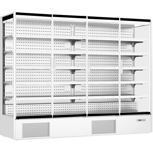 Commercial Four Door Display Merchandiser Fridge 1529 litres White |  MULTI166GLASSWHITE Makfry