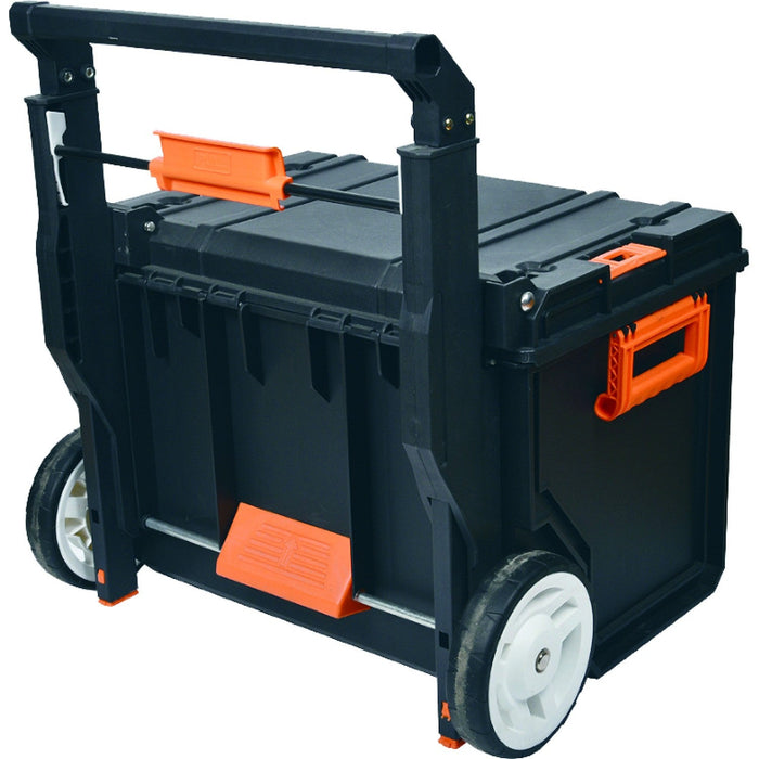 Heavy Duty Waterproof Rolling Tool Box with Telescopic Handle 560x460x410mm |  MW2090 Makfry
