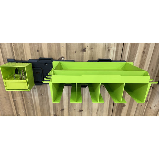 Modular Heavy Duty Wall-Mounted Tool Storage Set 1 x Pegboard 1 x Power Tool Shelf 1 x Tilt Bit Holder 68kg (150lbs) Capacity |  MW2302P Makfry
