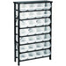 Commercial Heavy Duty Shelving Unit 7 Shelves 28 bins 820x280x1500mm |  MW28HD Makfry