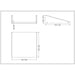 Microwave Shelf Stainless steel 600x600mm |  MWS2424 Makfry