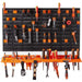 Professional Modular Pegboard Wall Tool Organizer with 2 Shelves 50 Hooks 2 x 958x533mm |  MWWK5400 Makfry