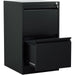 Professional Filing Cabinet 2 drawer 460x620x720mm Black |  MXDC1BLACK Makfry