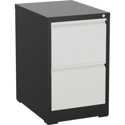 Professional Filing Cabinet 2 drawer 460x620x720mm Dark Grey & White |  MXDC1DARKGREY Makfry