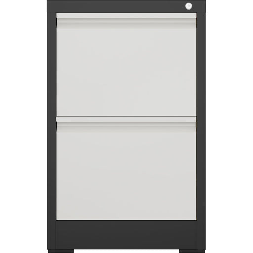 Professional Filing Cabinet 2 drawer 460x620x720mm Dark Grey & White |  MXDC1DARKGREY Makfry