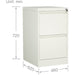 Professional Filing Cabinet 2 drawer 460x620x720mm White |  MXDC1WHITE Makfry