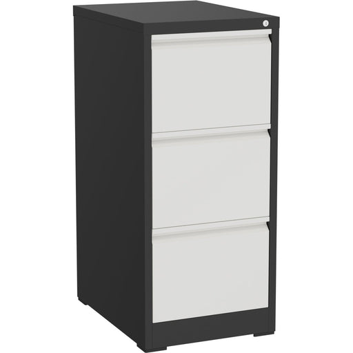 Professional Filing Cabinet 3 drawer 460x620x1025mm Dark Grey & White |  MXDC2DARKGREY Makfry