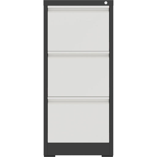 Professional Filing Cabinet 3 drawer 460x620x1025mm Dark Grey & White |  MXDC2DARKGREY Makfry