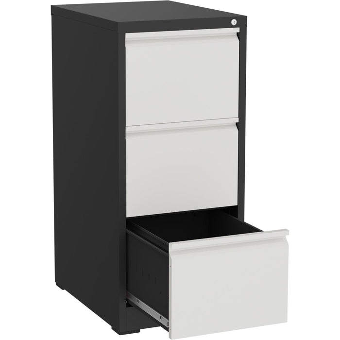 Professional Filing Cabinet 3 drawer 460x620x1025mm Dark Grey & White |  MXDC2DARKGREY Makfry