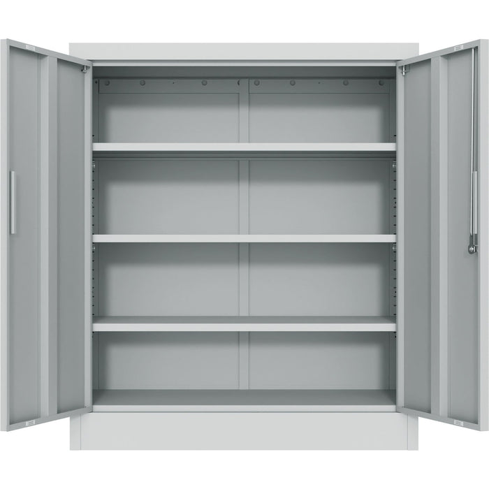 B GRADE Professional Metal Storage Cabinet 2 doors 900x400x1200mm Lock 3 adjustable shelves Light Grey |  MXFC13LIGHTGREY B GRADE Makfry