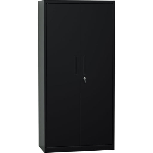 Professional Metal Storage Cabinet 2 doors 900x400x1800mm Lock 4 adjustable shelves Black |  MXFC14BLACK Makfry