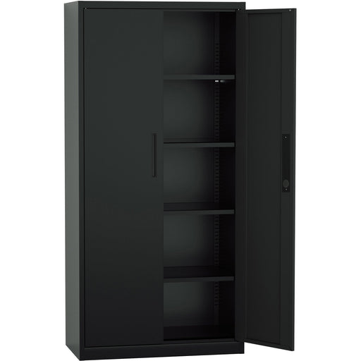 B GRADE Professional Metal Storage Cabinet 2 doors 900x400x1800mm Lock 4 adjustable shelves Black |  MXFC14BLACK B GRADE Makfry