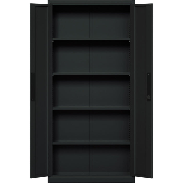 B GRADE Professional Metal Storage Cabinet 2 doors 900x400x1800mm Lock 4 adjustable shelves Black |  MXFC14BLACK B GRADE Makfry