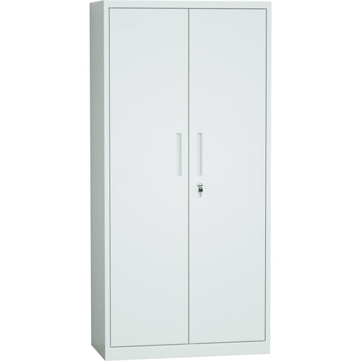 Professional Metal Storage Cabinet 2 doors 900x400x1800mm Lock 4 adjustable shelves Light Grey |  MXFC14LIGHTGREY Makfry