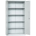Professional Metal Storage Cabinet 2 doors 900x400x1800mm Lock 4 adjustable shelves Light Grey |  MXFC14LIGHTGREY Makfry