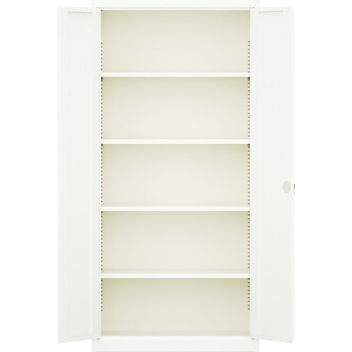 B GRADE Professional Metal Storage Cabinet 2 doors 900x400x1800mm Lock 4 adjustable shelves White |  MXFC14WHITE B  GRADE