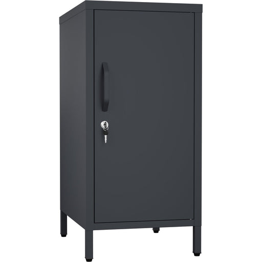 Professional Metal Storage Cabinet Single Door 400x380x1000mm 2 adjustable shelves Black |  MXHSC001BLACK Makfry