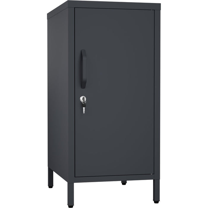 Professional Metal Storage Cabinet Single Door 400x380x1000mm 2 adjustable shelves Black |  MXHSC001BLACK Makfry