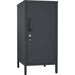 Professional Metal Storage Cabinet Single Door 400x380x1000mm 2 adjustable shelves Black |  MXHSC001BLACK Makfry