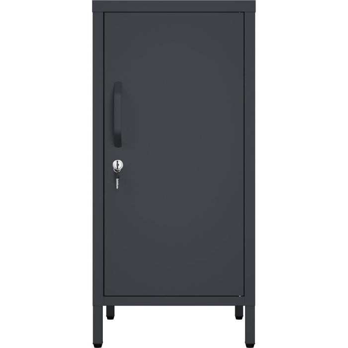 Professional Metal Storage Cabinet Single Door 400x380x1000mm 2 adjustable shelves Black |  MXHSC001BLACK Makfry