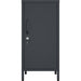 Professional Metal Storage Cabinet Single Door 400x380x1000mm 2 adjustable shelves Black |  MXHSC001BLACK Makfry