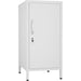 Professional Metal Storage Cabinet Single Door 400x380x1000mm 2 adjustable shelves White |  MXHSC001WHITE Makfry