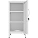 Professional Metal Storage Cabinet Single Door 400x380x1000mm 2 adjustable shelves White |  MXHSC001WHITE Makfry