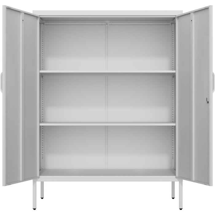 B GRADE Professional Metal Storage Cabinet 2 doors 800x380x1000mm 2 adjustable shelves White |  MXHSC002WHITE B GRADE