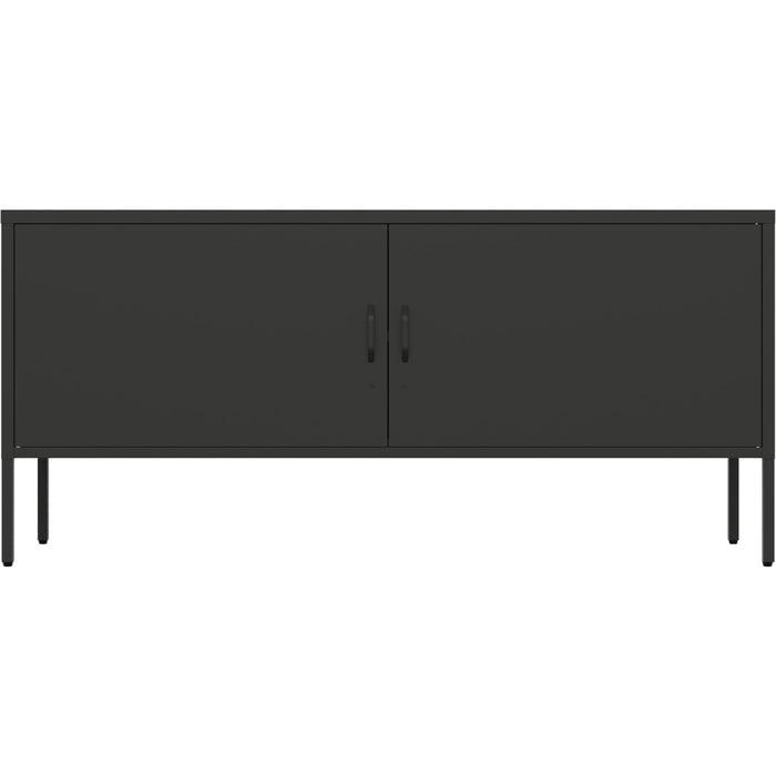 B GRADE Professional Low Metal Storage Cabinet 2 Doors 1000x400x720mm 1 adjustable shelf Black |  MXHSC004BLACK B GRADE