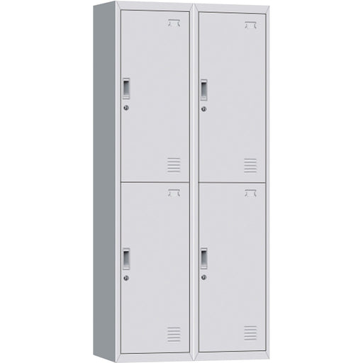 Commercial 4 Door Locker 760x450x1850mm White | Myl04 White Makfry