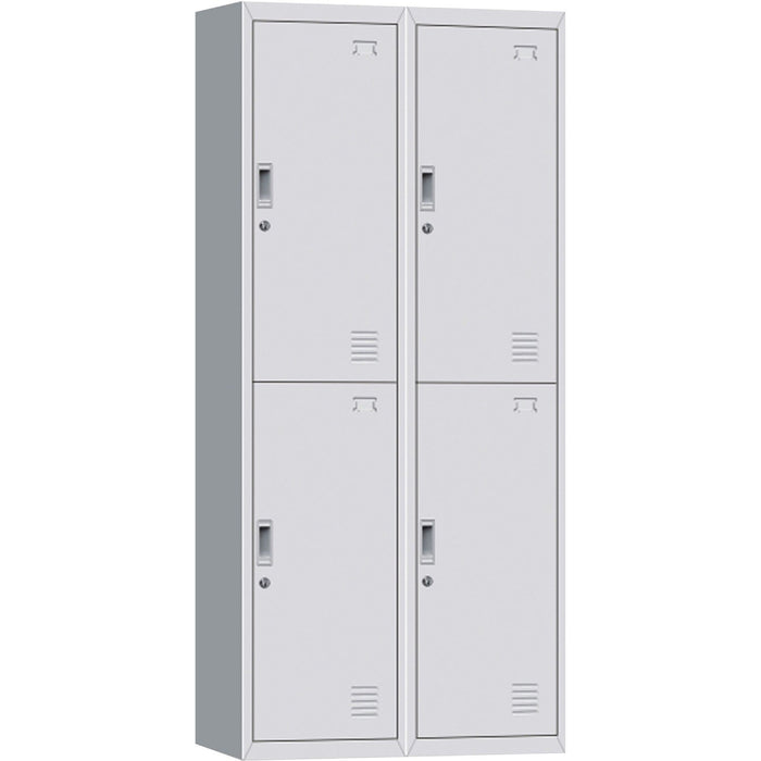 Commercial 4 Door Locker 760x450x1850mm White | Myl04 White Makfry