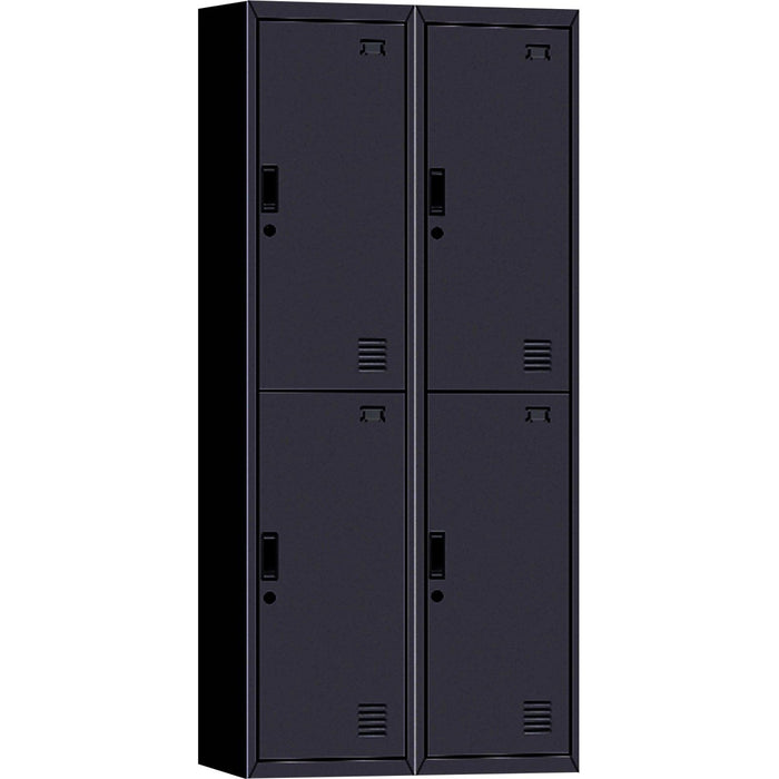 B GRADE Commercial 4 Door Locker 760x450x1850mm Black |  MYL04BLACK B GRADE