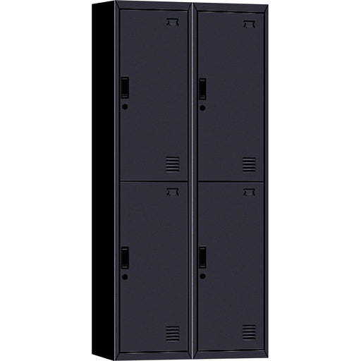 Commercial 4 Door Locker 760x450x1850mm Black | Myl04 Black Makfry