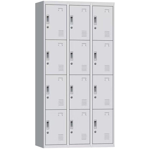 Commercial 12 Door Locker 900x450x1850mm White | Myl12 White Makfry