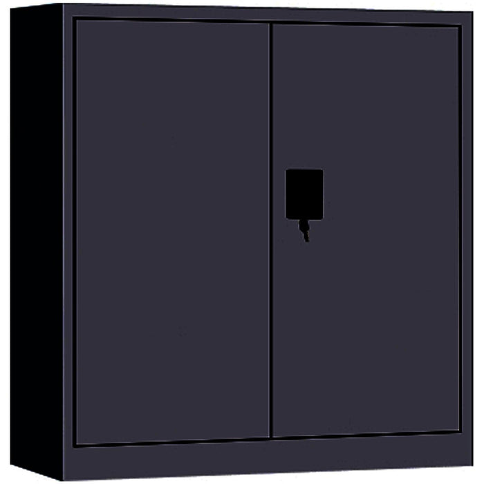 Commercial Metal Black Storage Cabinet Lockable 900x400x900mm |  MYOC04BLACK Makfry