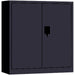 Commercial Metal Black Storage Cabinet Lockable 900x400x900mm |  MYOC04BLACK Makfry