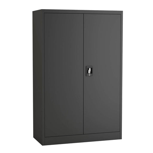 Commercial Metal Black Storage Cabinet Lockable 900x400x1400mm |  MYOC05BLACK Makfry