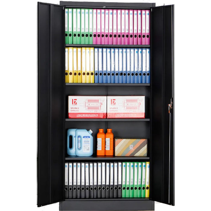 Commercial Black Steel Cabinet 2 Doors 900x400x1850mm |  MYOC06 Makfry