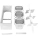 Commercial 3 x 2.5 litre Pump Condiment/Sauce Dispenser GN1/6 |  NHGN163 Makfry