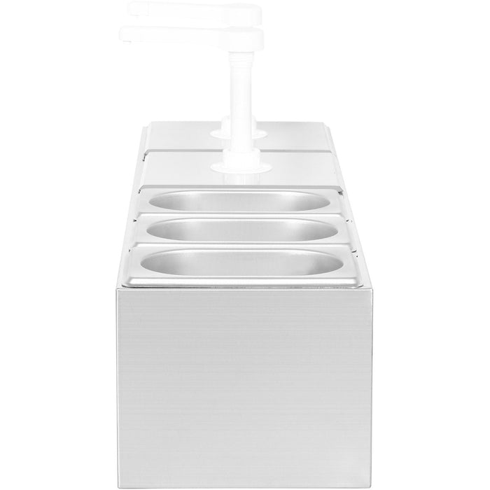 Commercial Twin 2 x 2.5 litre Pump Dispenser and 3x1.1 litre pans |  NHGN164B Makfry