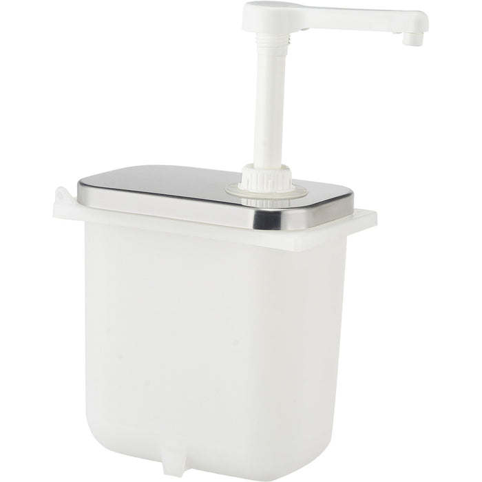 Commercial Condiment/Sauce Pump Dispenser 3x2 litre Stainless steel |  NHP003 Makfry